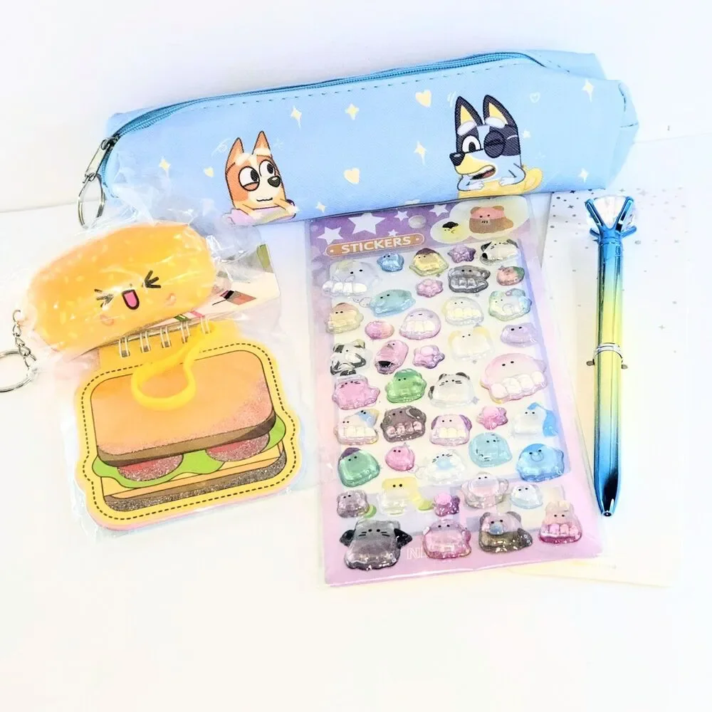 SCHOOL BUNDLE Bluey Themed Set #18 Stationary Lot NEW IN ORIGINAL PACKAGING